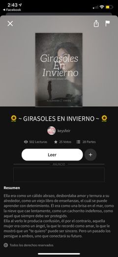 Girasoles en invierno - Wattpad 