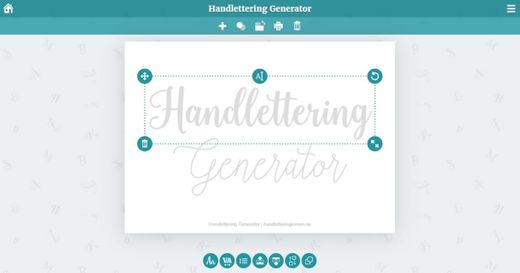 The hand lettering generator (create & print templates)