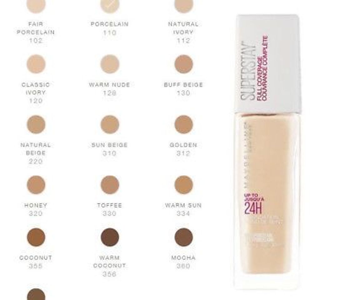 Belleza Maybelline Base de Maquillaje Superstay 24H Cobertura Total