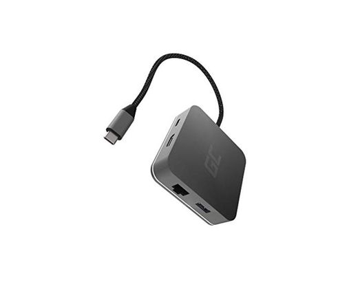 Green Cell® USB-C HUB Adaptador 6 en 1 (3X USB 3.0, HDMI