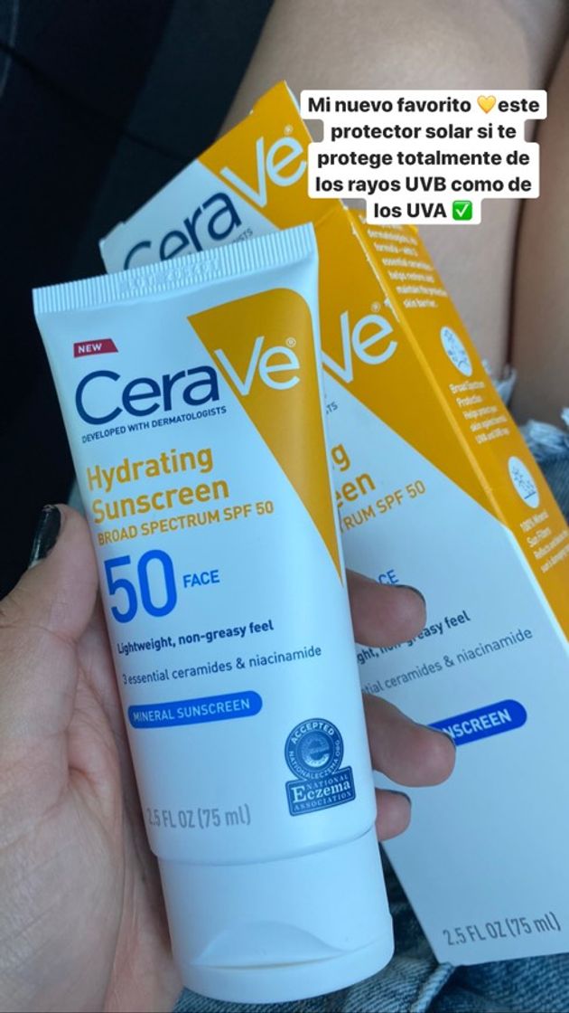 Products CeraVe Hydrating Sunscreen Face Lotion SPF 50