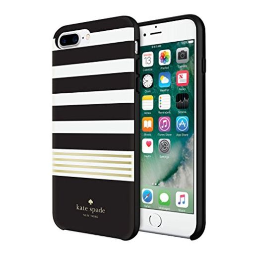 Kate Spade New York Hardshell Case Carcasa para Apple iPhone 7 Plus – Oro/Multi Transparente