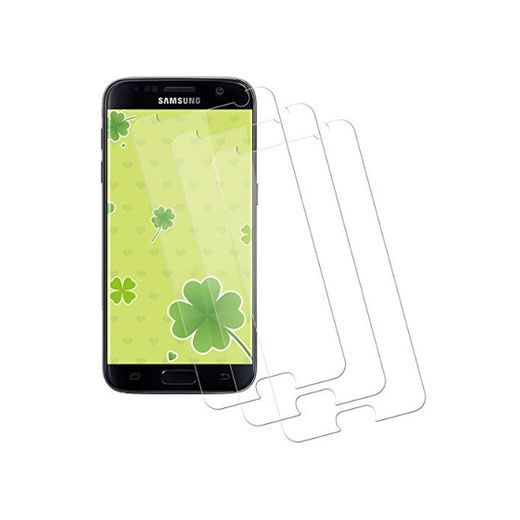 Miuphro Cristal Templado Compatible con Samsung Galaxy S7 [3-Unidades]