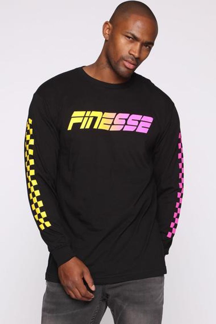 Keep Finessin Long Sleeve Tee - Black/combo – Fashion Nova