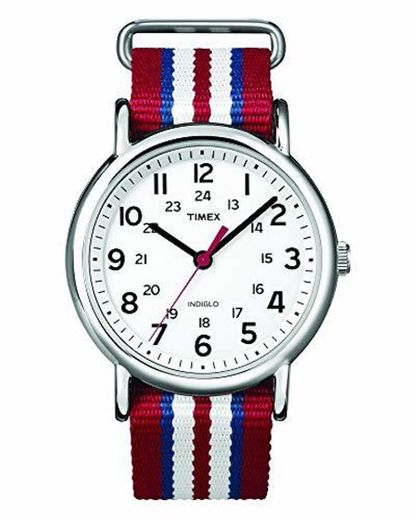 Reloj Timex Unisex  Special Weekender Slip Through, Rojo