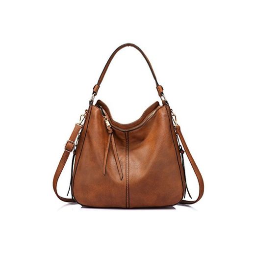 Realer Bolso Mujer Hobo Casual Bolsos Bandolera Sintetico Bolsos de Hombro Cuero