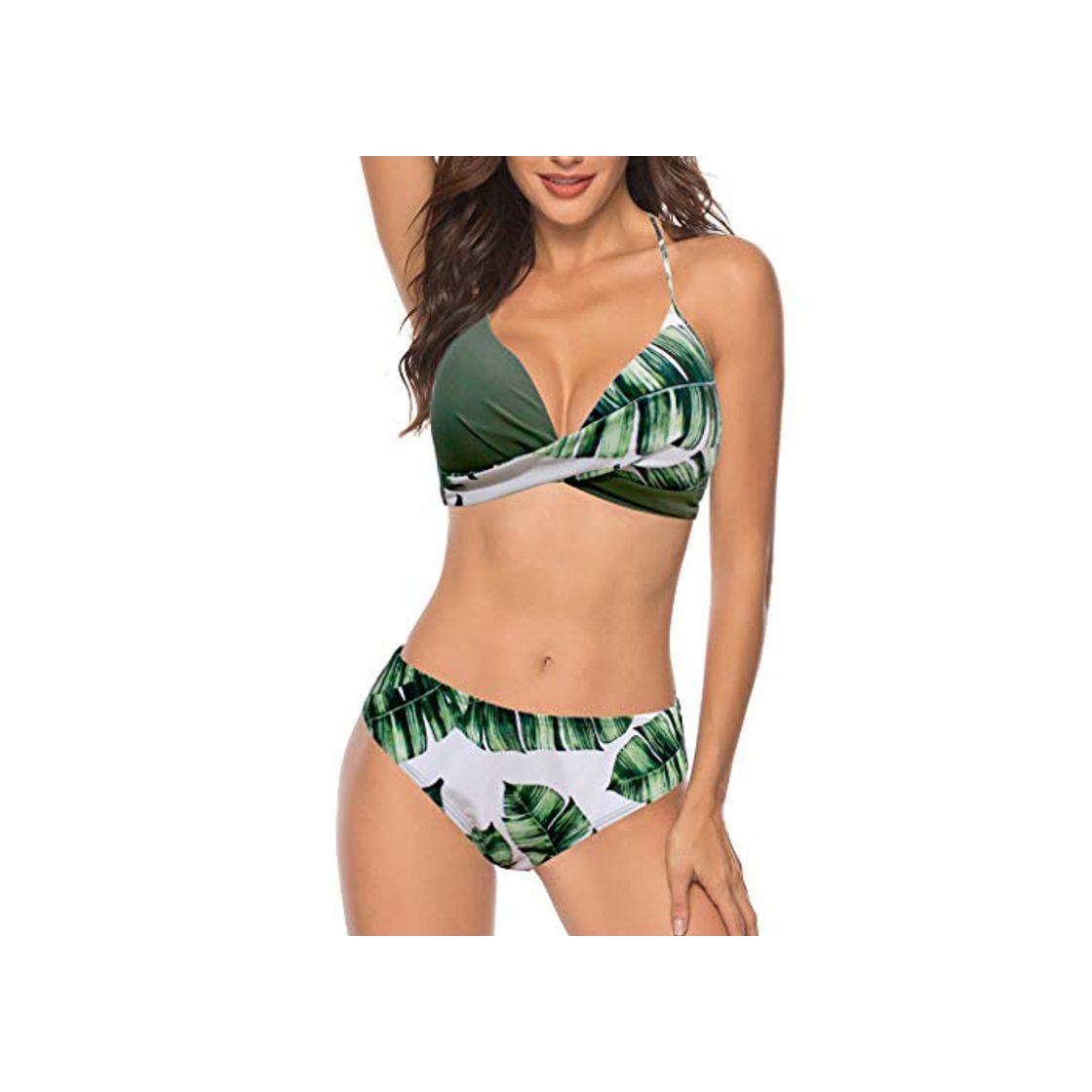 Social Bikinis Mujer 2020 Push up con Relleno Mujeres Sujetador Conjunto de Traje de BañO Coincidencia de Colores Bohemio BañAdores Ropa de Dos Piezas para Playa vikinis riou