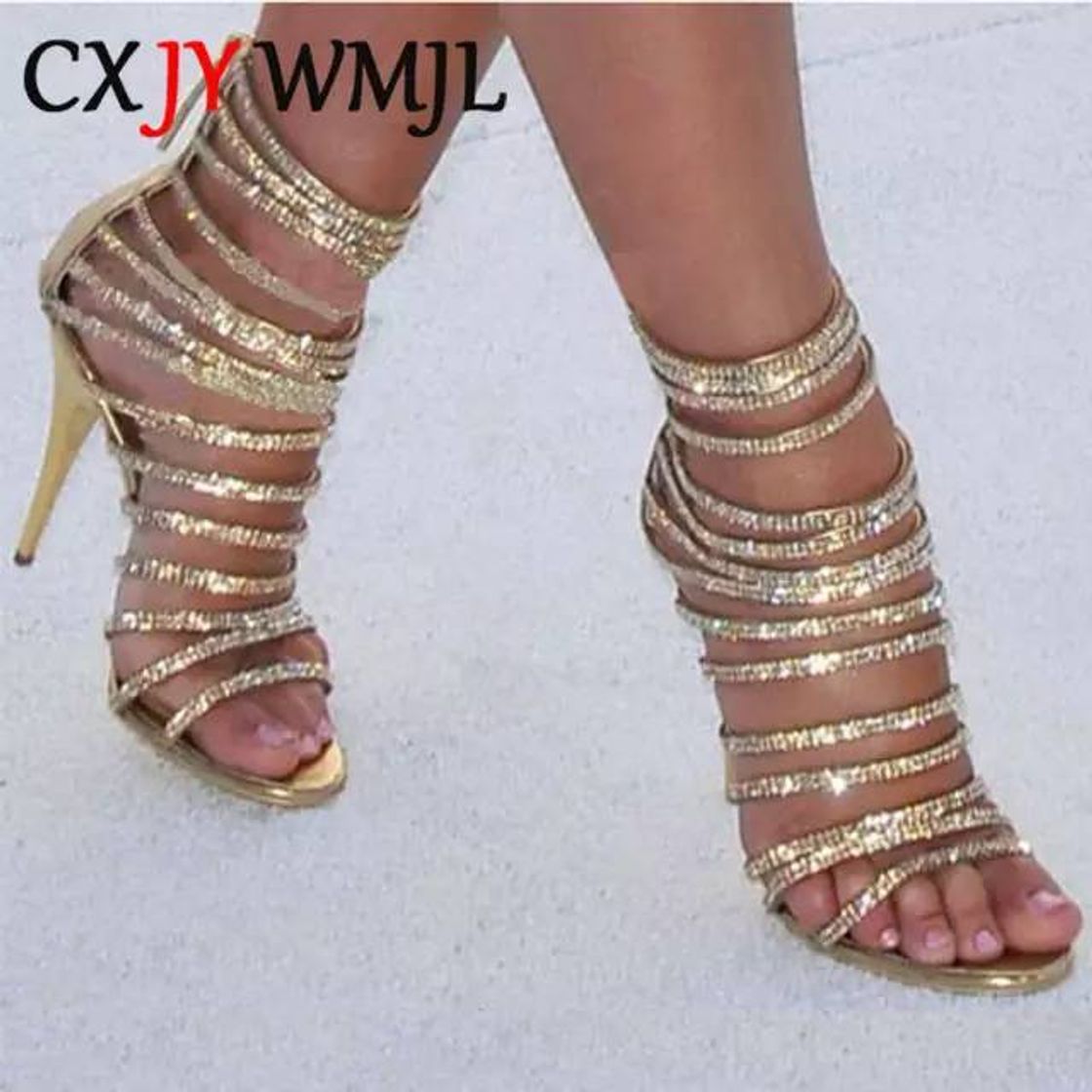 Social Sandália festa strass pedraria