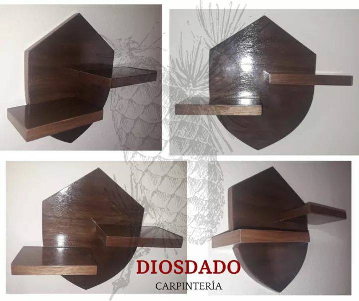 Social Repisa para velas de Nogal - IG