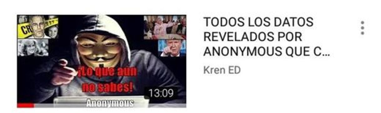 Moda Video sobre Anonymous