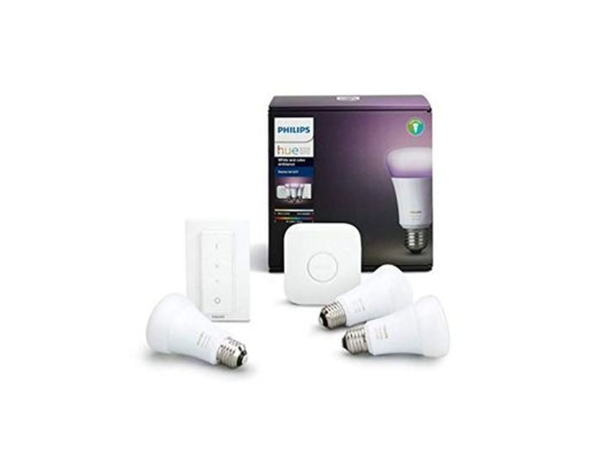 Social Philips Hue White and Color Ambiance - Kit de 3 bombillas LED