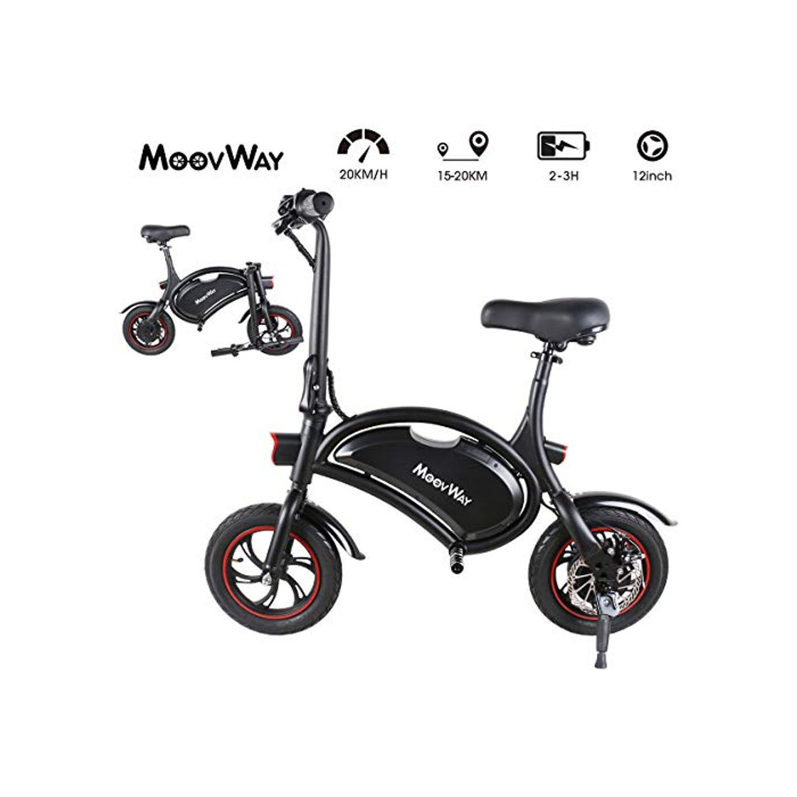 Producto Windgoo Bicicleta Electrica 36V Plegable - E-Bike 12", Actualizar Bici Electrica Urbana