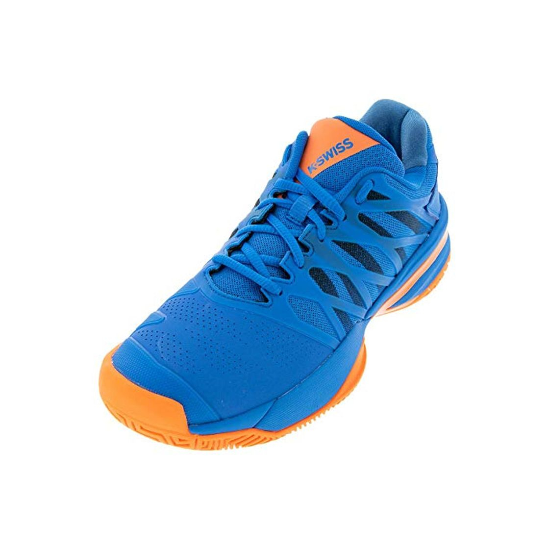 Moda K-Swiss-Men`s Ultrashot 2 Tennis Shoes Brilliant Blue and Orange-