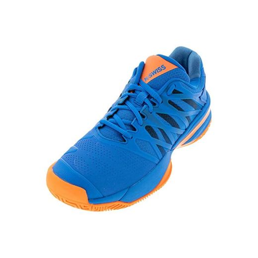 K-Swiss-Men`s Ultrashot 2 Tennis Shoes Brilliant Blue and Orange-