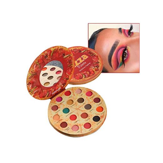 UCANBE BELLE Pizza 18 del Brillo del Color del Reflejo Mate Maquillaje de Ojos en Polvo pigmentado Sombra de Ojos a Prueba de Agua
