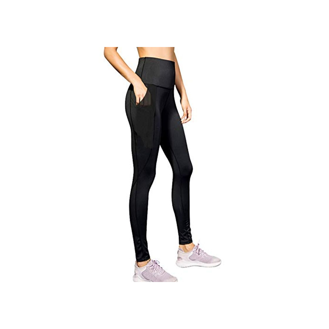 Producto Sporzin Leggings Mujer Pantalones Deportivos Leggins con Bolsillos para Yoga Running Fitness y Ejercicio