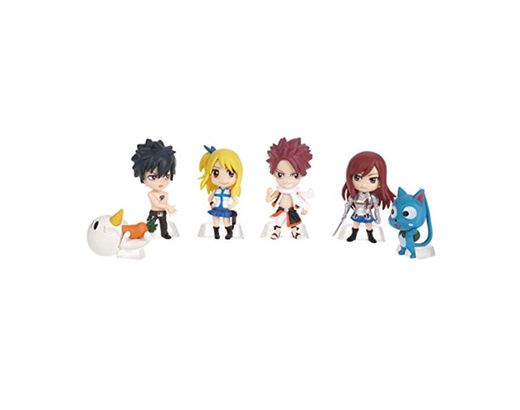 CoolChange Set de 6 Mini Figuras Chibi de Fairy Tail