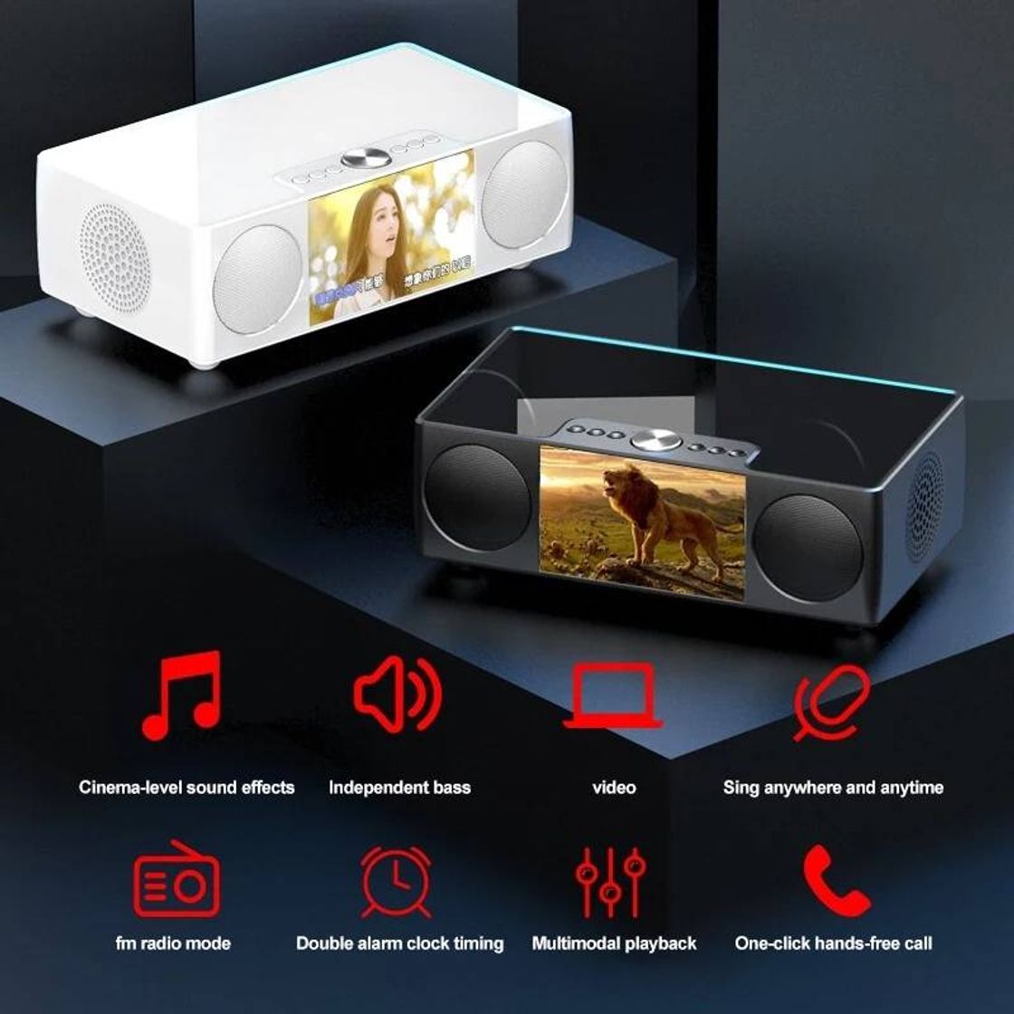 Social SOAIY-altavoz de vídeo S99, inalámbrico por Bluetooth 