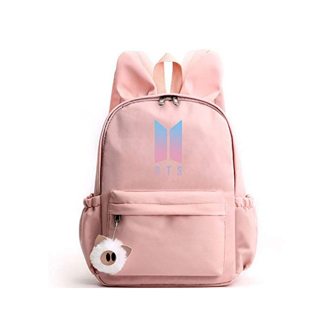 Producto NEWXYX KPOP BTS Gradient Cute Rabbit Ear Mochila a prueba de agua,