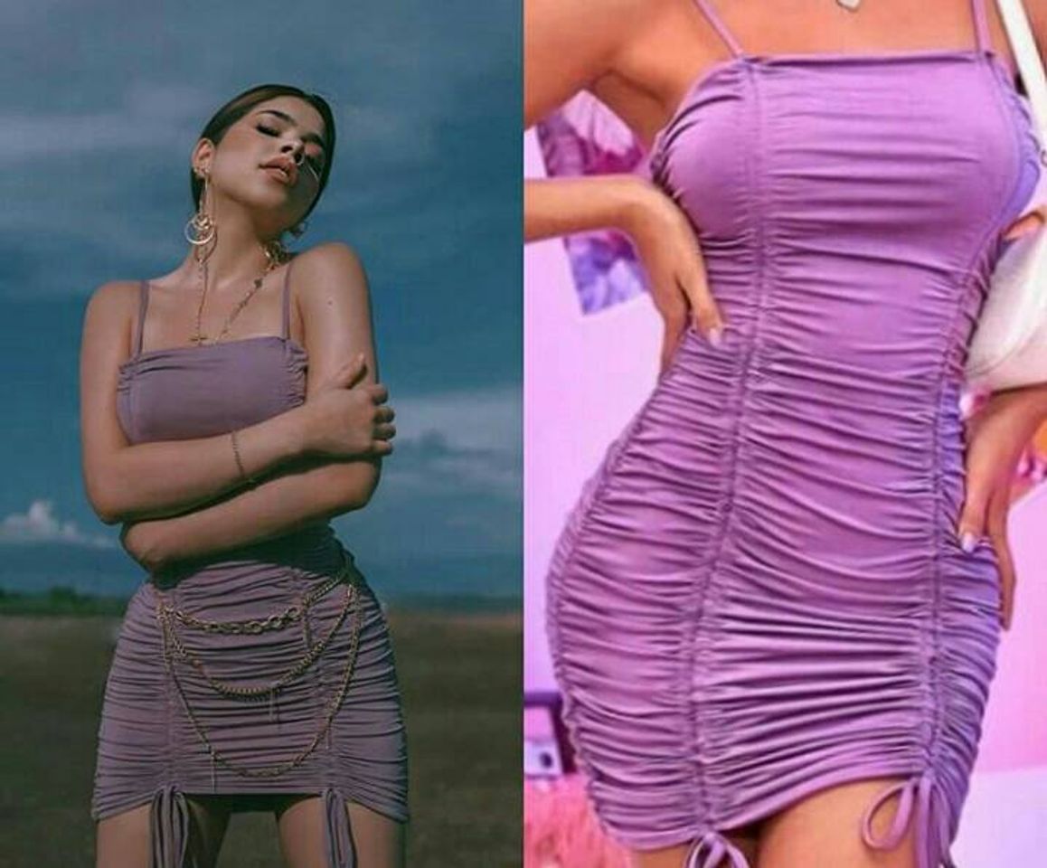 Moda Vestido morado