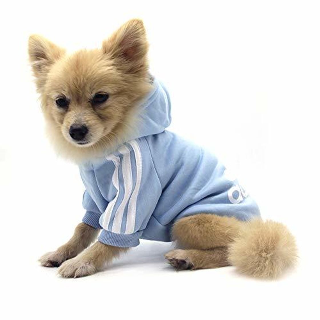 Social QiCheng&LYS Adidog Dog Hoodie Ropa, Mascota Cachorro Gato algodón Lindo cálido Sudadera