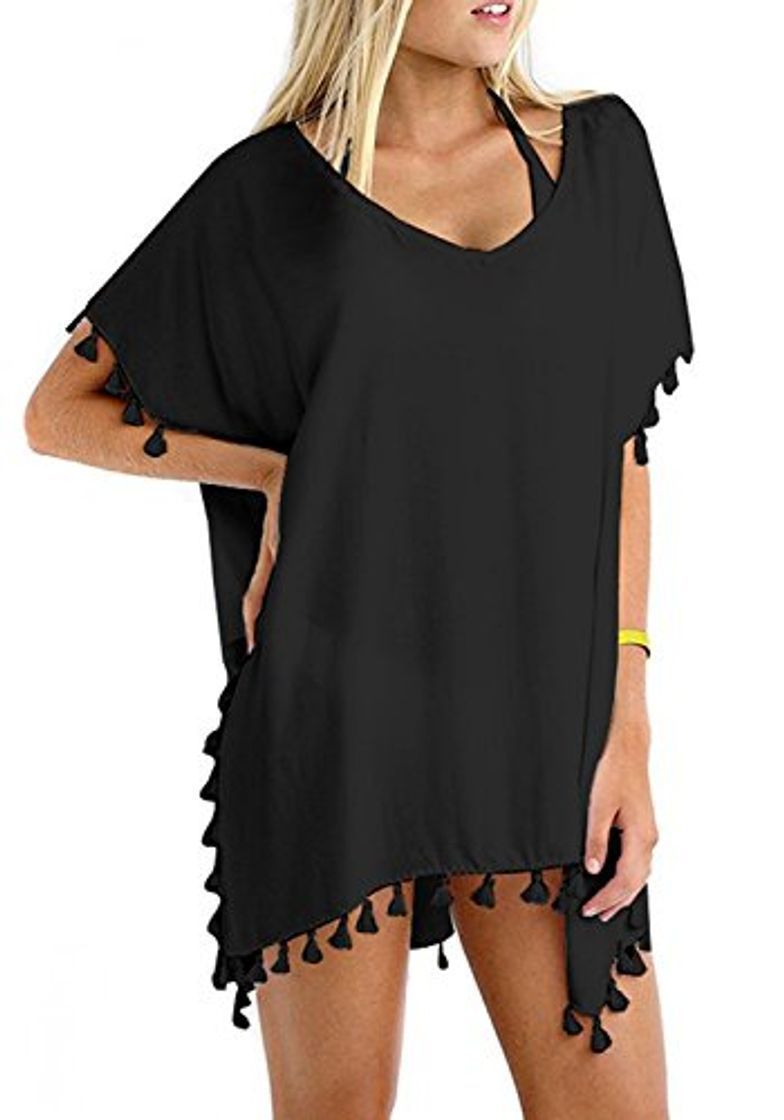 Social Tuopuda Pareo Camisola de Playa para Poner sobre el Bikini y Crear