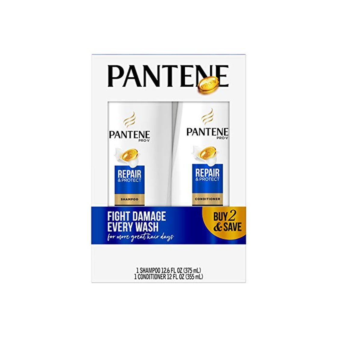 Producto Pantene Pro V Repair and Protect w/Keratin Shampoo (12.6 Oz)