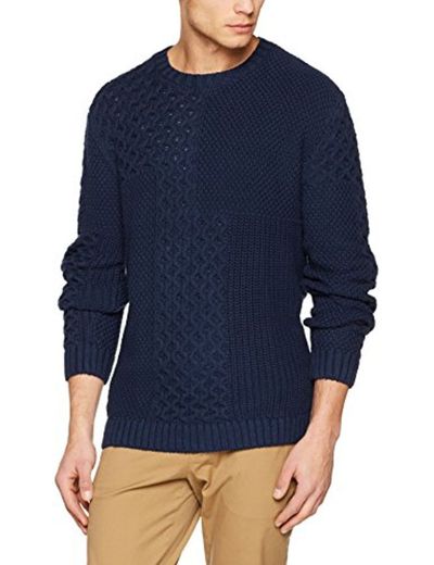 Tommy Hilfiger CNTRST STCH SWEATHER suéter, Azul