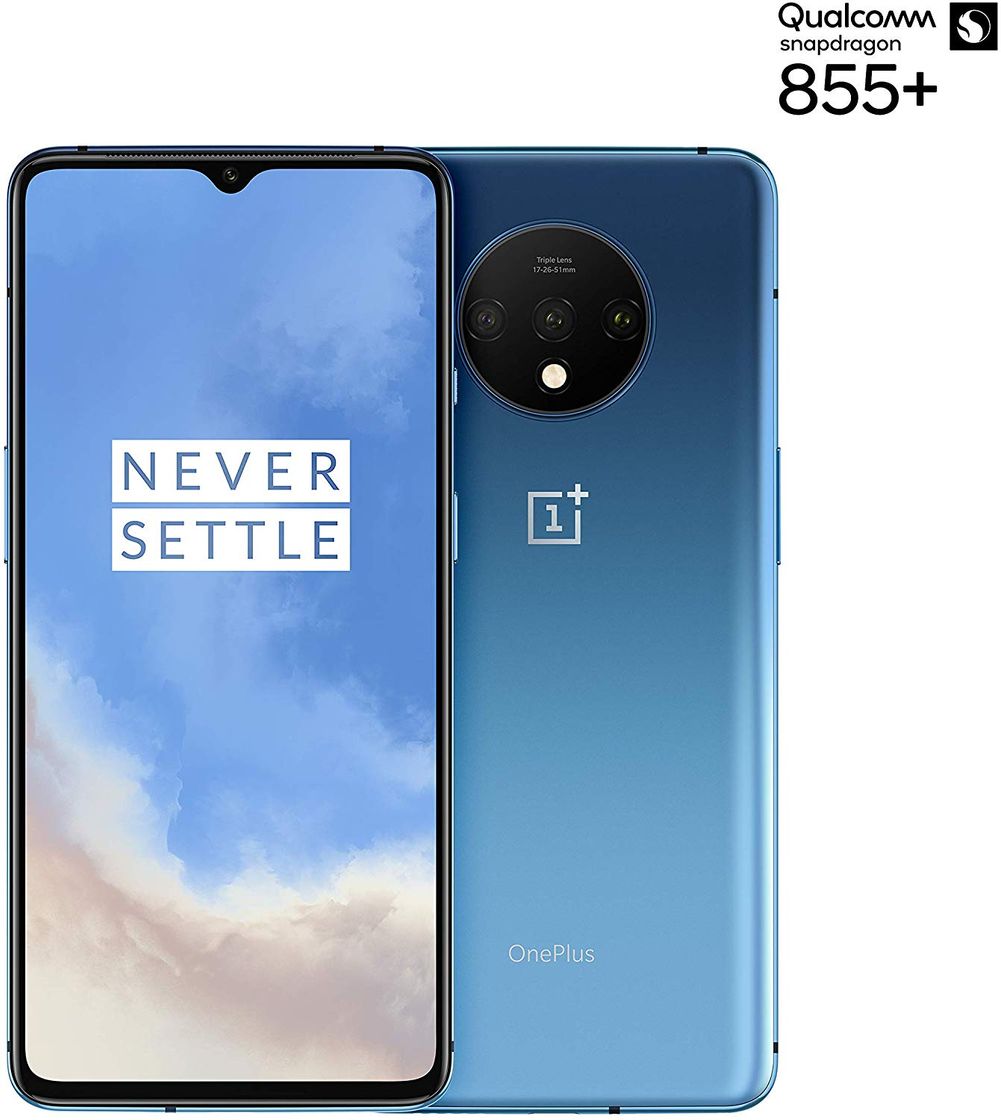 Electrónica OnePlus 7T Smartphone Glacier Blue | 6.55"/16,6 cm AMOLED Display 90Hz Power
