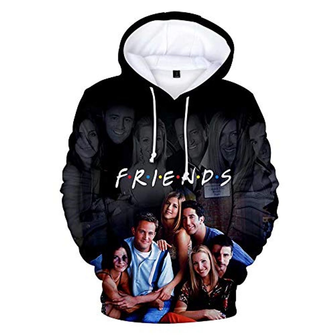 Social LuBHnna Sudadera con Capucha de Friends Sudadera con Capucha Friends TV Show Unisex Friends Central Perk Graphic Sudadera con Capucha Divertida