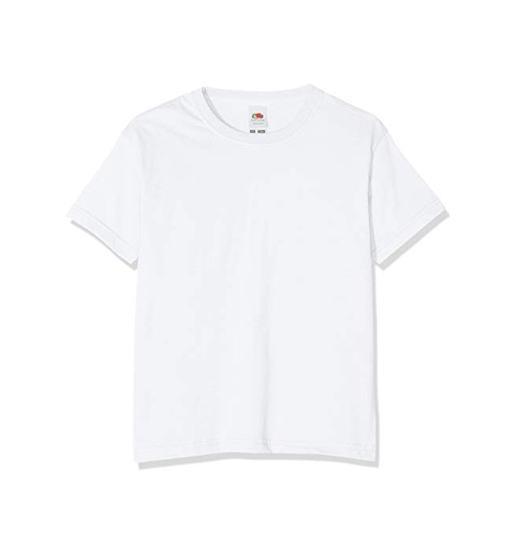 Productos Fruit of the Loom Value T, Camiseta Niño, Blanco