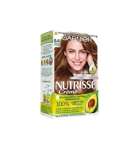 Garnier Nutrisse Creme Coloración permanente con mascarilla nutritiva de cuatro aceites -