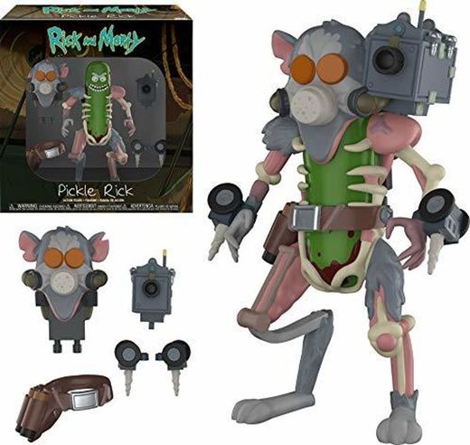 Funko- Action Figure: Rick & Morty: Pickle Rick Coleccionable, Multicolor