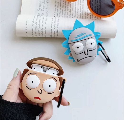 Fundas airpods Rick y Morty