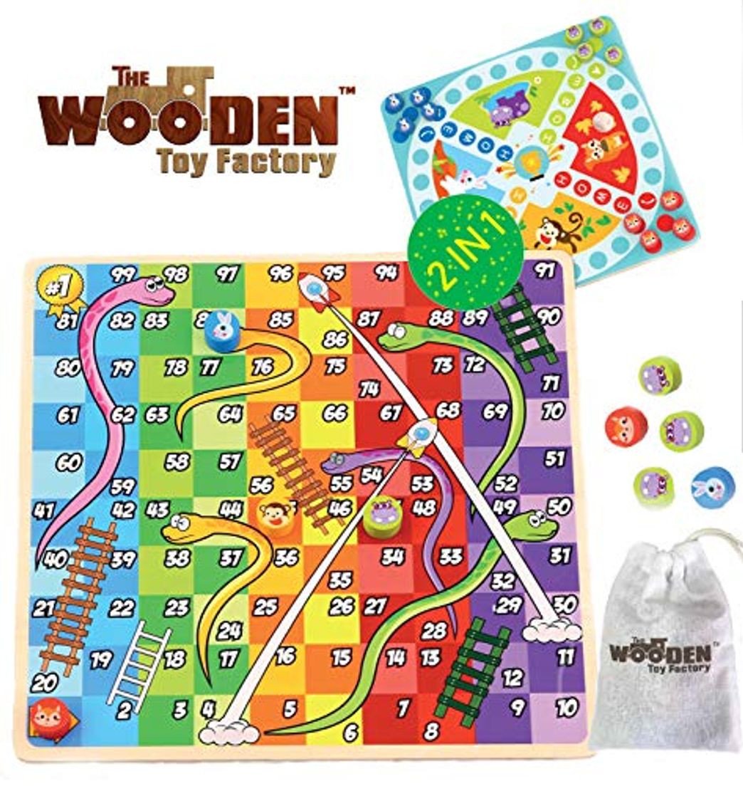 The Wooden Toy Factory - Juego de Mesa de Madera 2 en