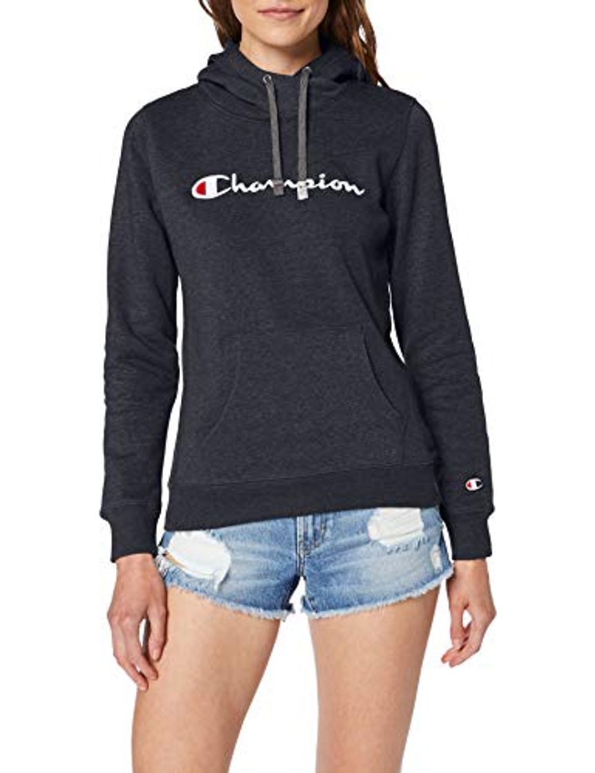 Fashion Champion Classic Logo para Mujer Sudadera con Capucha, Azul