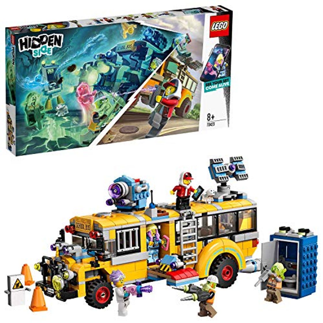 Social LEGO - Hidden Side Autobús de Intercepción Juguete de construcción con realidad