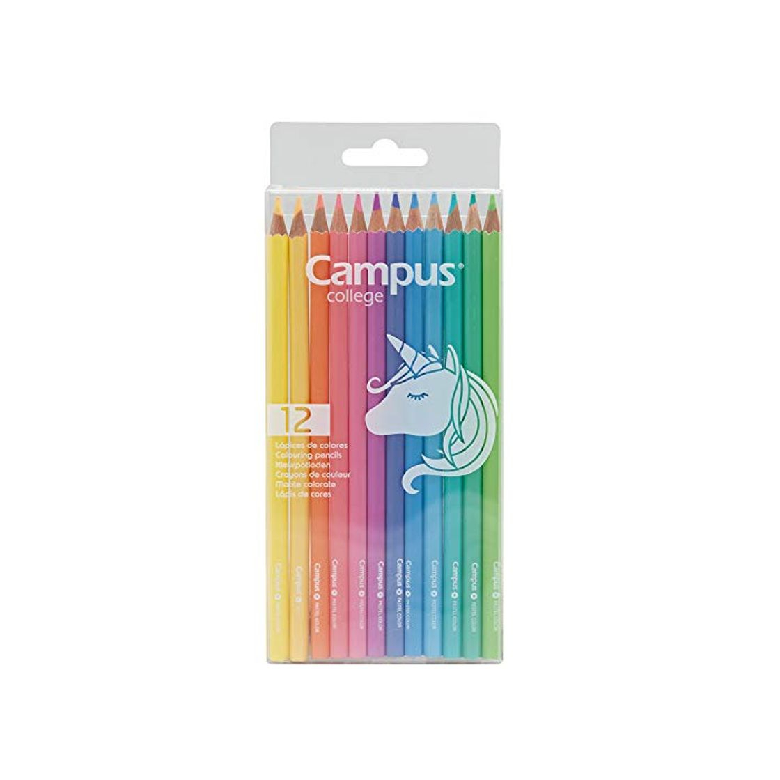 Producto Lápices de Colores Campus College Pastel 12 colores surtidos