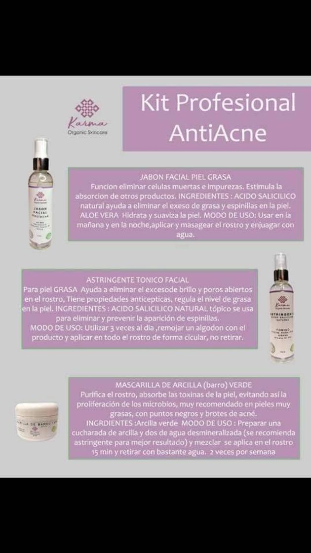 Fashion KIT PROFESIONAL AntiAcne PRODUCTO ORGÁNICO #TijuanaBC ✨