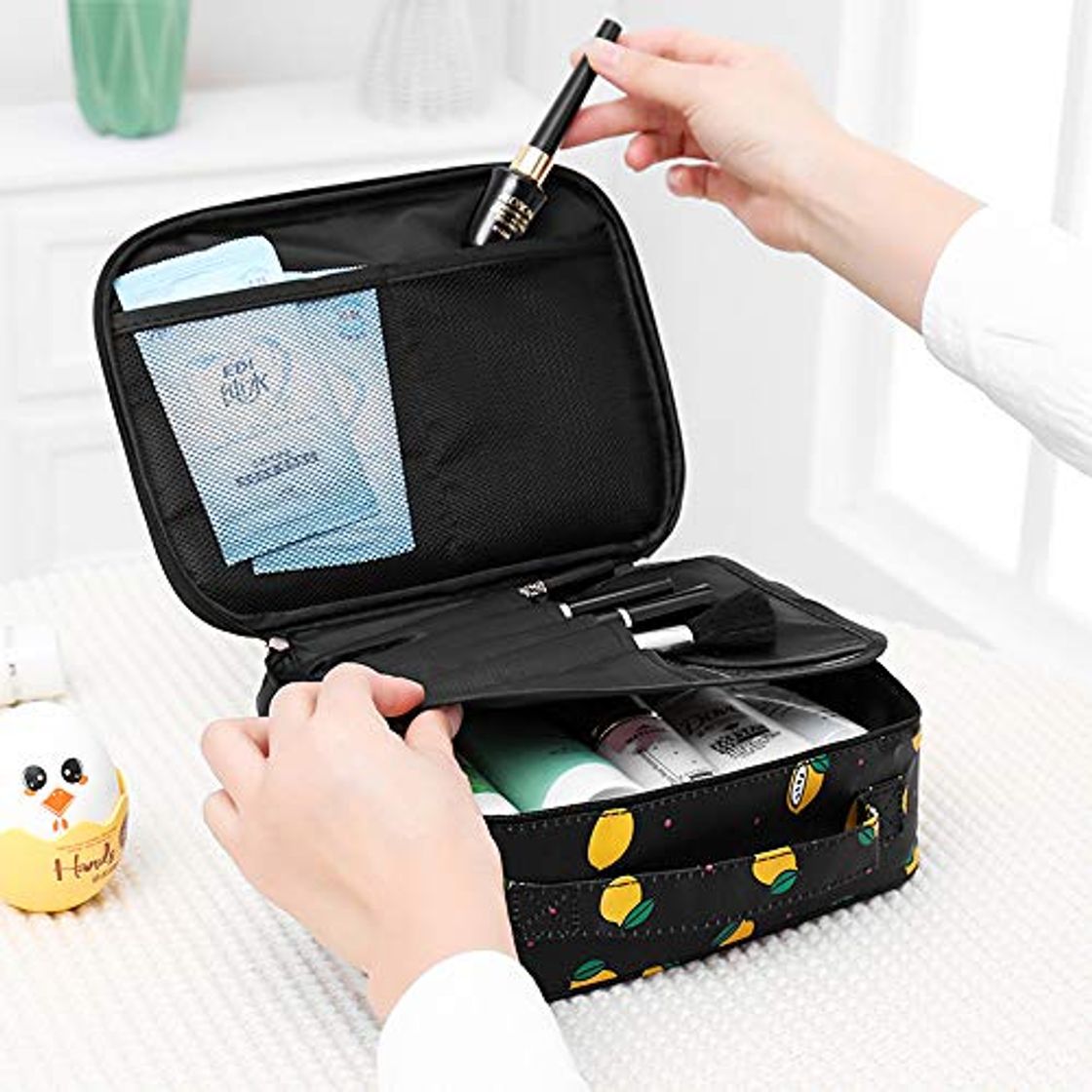 Social G-TASTE Bolso Cosmético Impermeable Neceser Maquillaje Portable Bolsa de maquillaje Mini Práctico