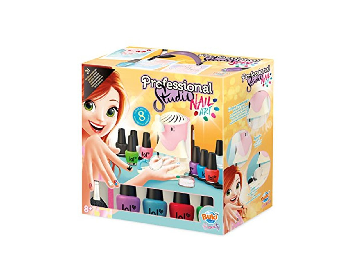 Social Buki France- Professional Studio Nail Art Juego Salón de Manicura, Multicolor