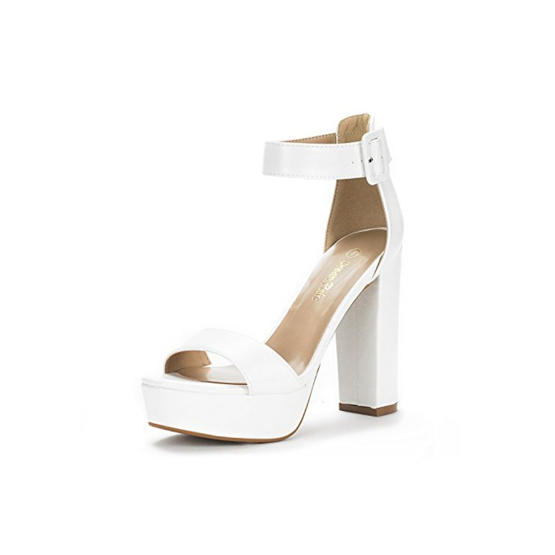 Social Dream Pairs Hi-Lo Sandalias de Tacón Alto Pump Plataforma PU para Mujer