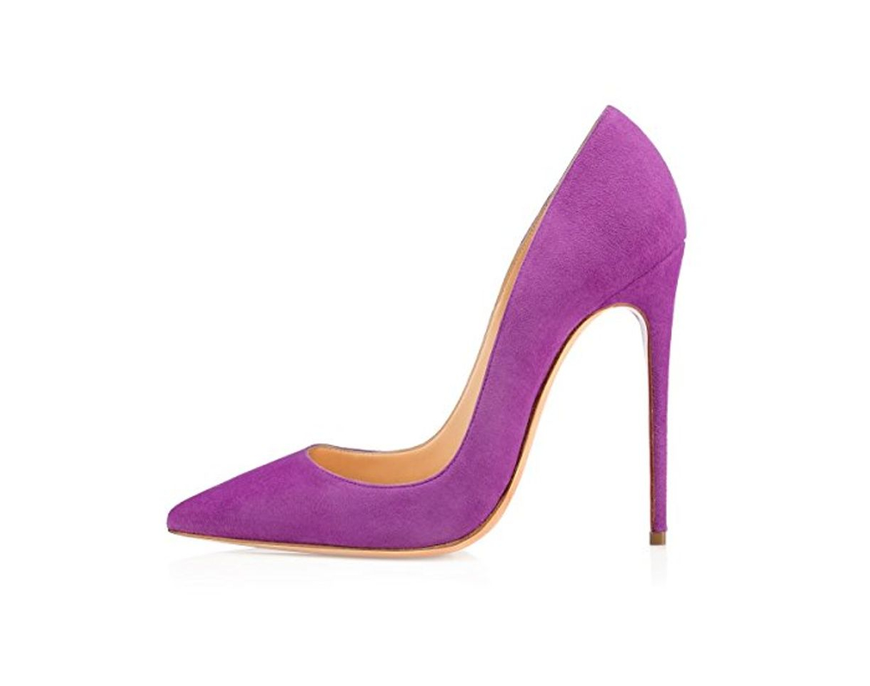 Social EDEFS Zapatos de Tacon de Terciopelo para Mujer Morado EU40