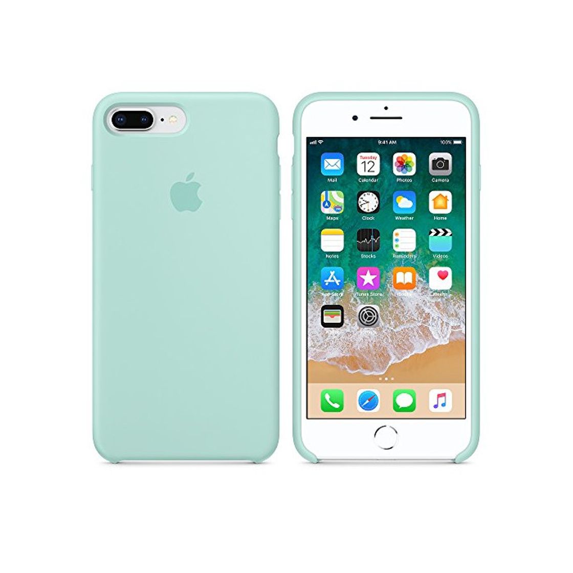 Social Funda para iPhone 7Plus/8Plus Carcasa Silicona Suave Colores del Caramelo con Superfino