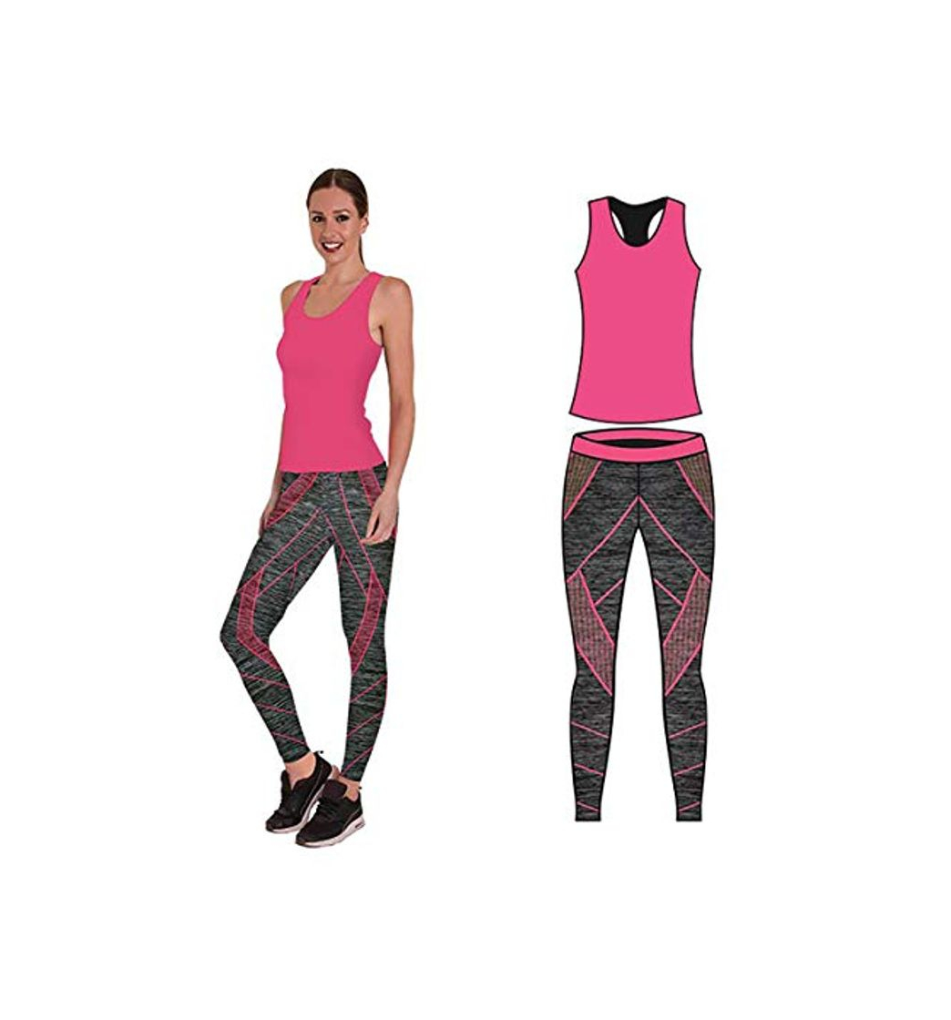 Social Bonjour - Conjunto de ropa deportiva para mujer, chaleco, top y leggings