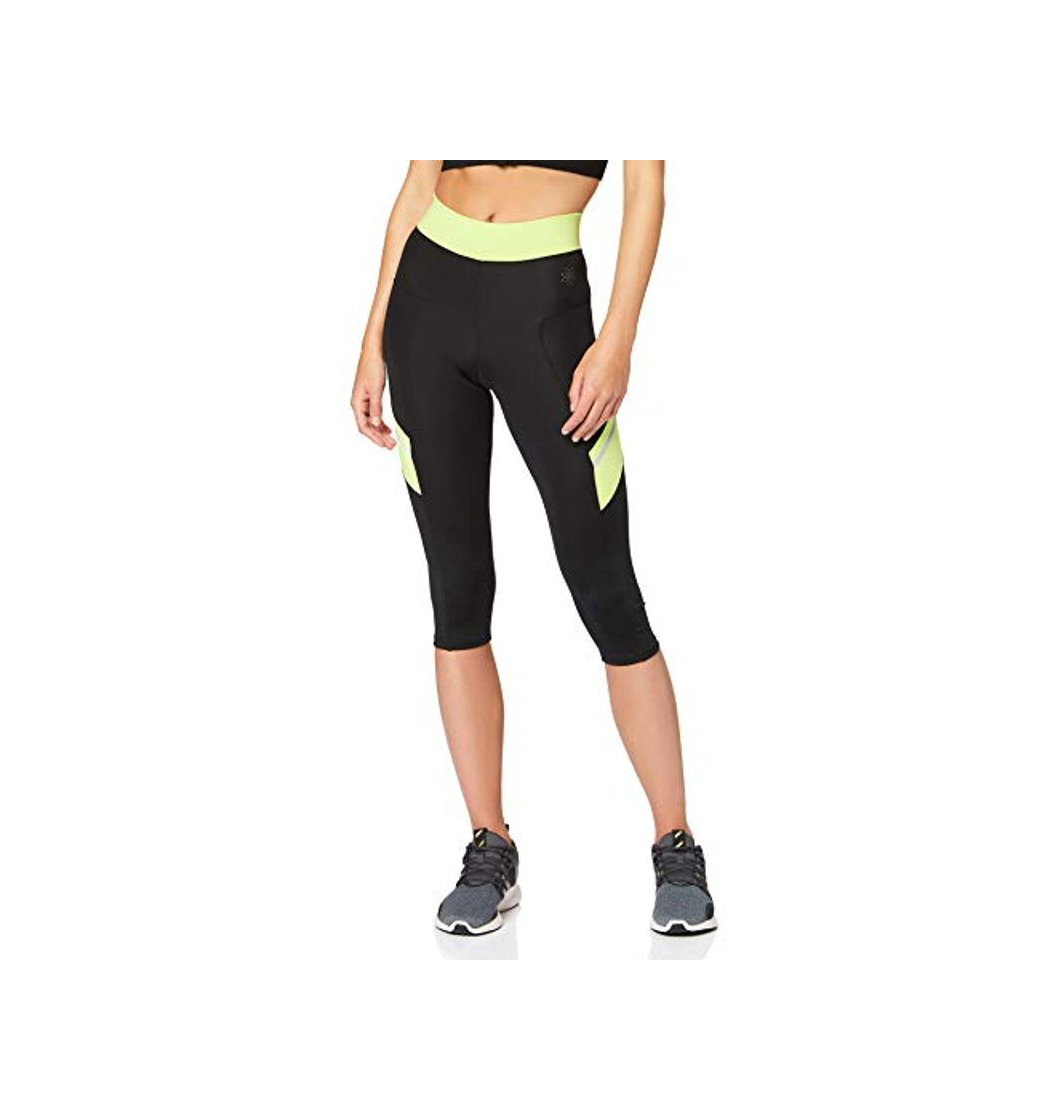 Social Marca Amazon - AURIQUE Contrast Panels BAL004, Mallas de entrenamiento Mujer, Multicolor