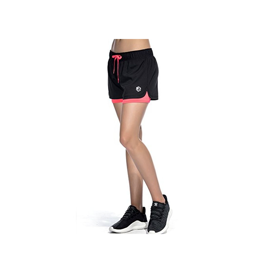 Social CtopoGo Pantalones Cortos de Deporte 2 en 1 para Mujer Pantalones Cortos