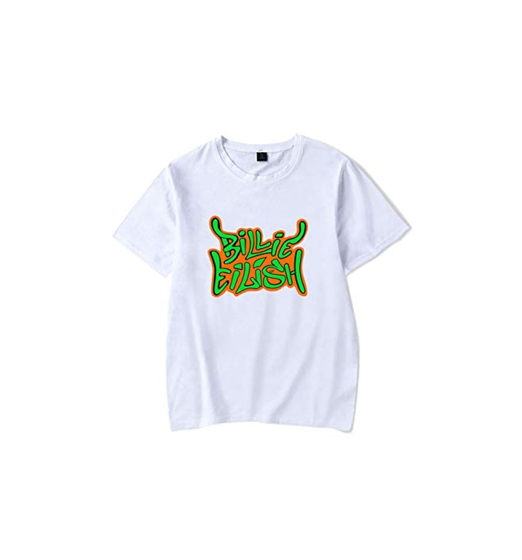 Social Camiseta Billie Eilish Niña, Camiseta Billie Eilish Unisex Mujer Hombre Impresión Manga