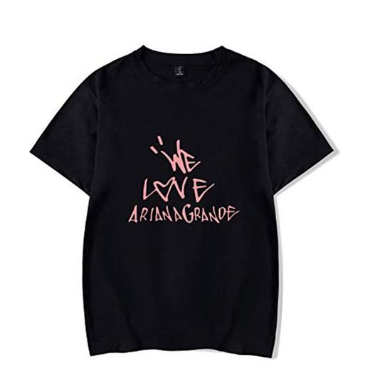 Casual Loose We Love Ariana Grande Camiseta de Manga Corta Camiseta con Cuello Redondo de Verano para niños