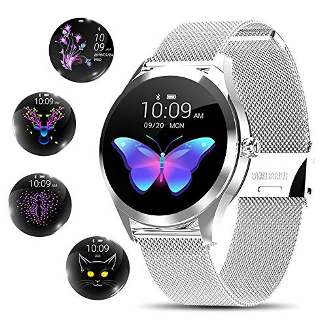 Producto Yocuby Reloj Inteligente Mujer, Reloj Inteligente Bluetooth Fitness Tracker con IP68 Impermeable/Herramienta